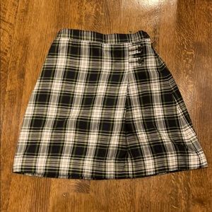 plaid skirt
